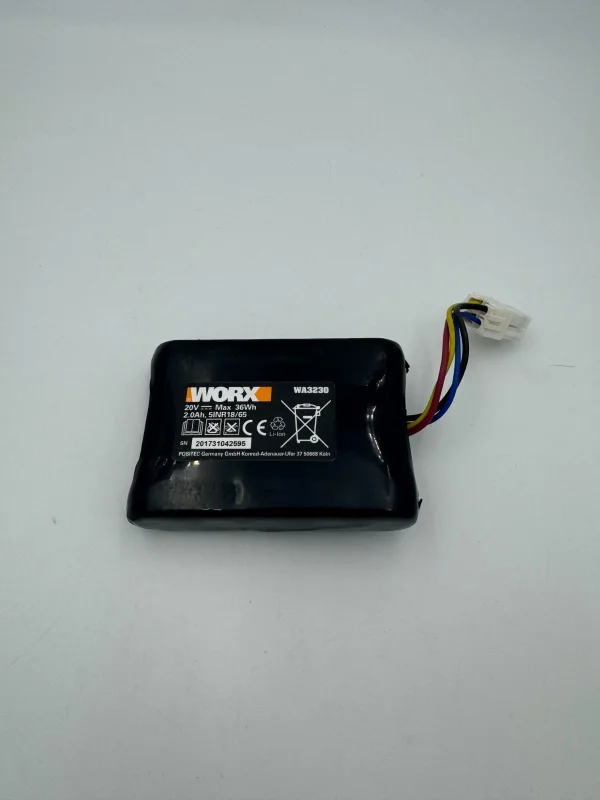 WORX Landroid Akku WA3230, 20V 2,0Ah (Landroid S Basic, S300, S450i u.a.)
